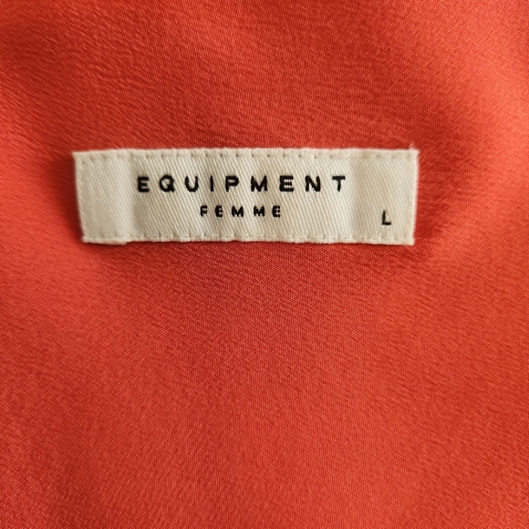 Equipment 100% silk button down size large - Picture 9 of 14